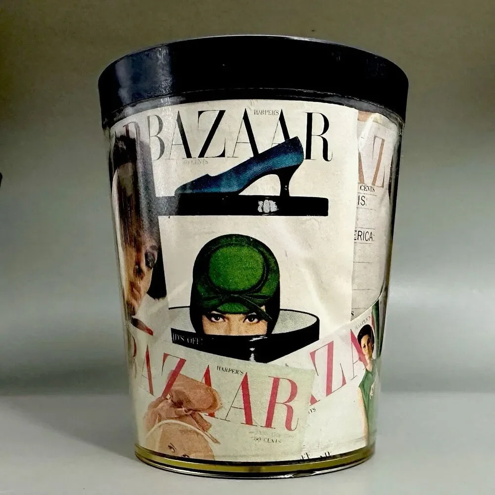 VTG Late 1960s Harper’s Bazaar Magazine Cover Tumbler Fashion MCM Collectible